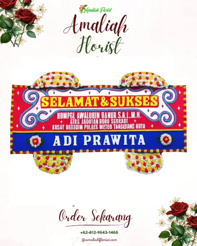 Karangan Bunga Ucapan Selamat di Sumarambu