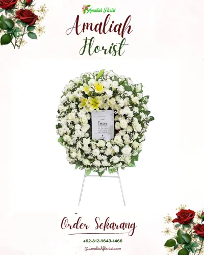 Krans Bunga Duka Cita di Sumarambu